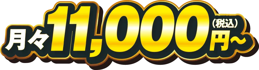 月々11,000円（税込）～