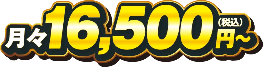 月々16,500円（税込）～